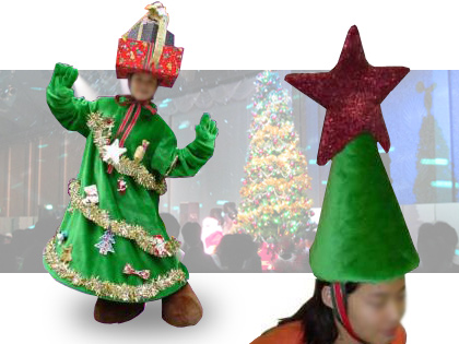 クリスマスツリー着ぐるみ 神奈川イベント施工会社